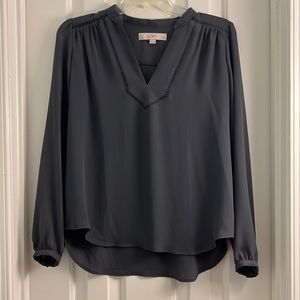 Loft Grey Blouse Top XSP